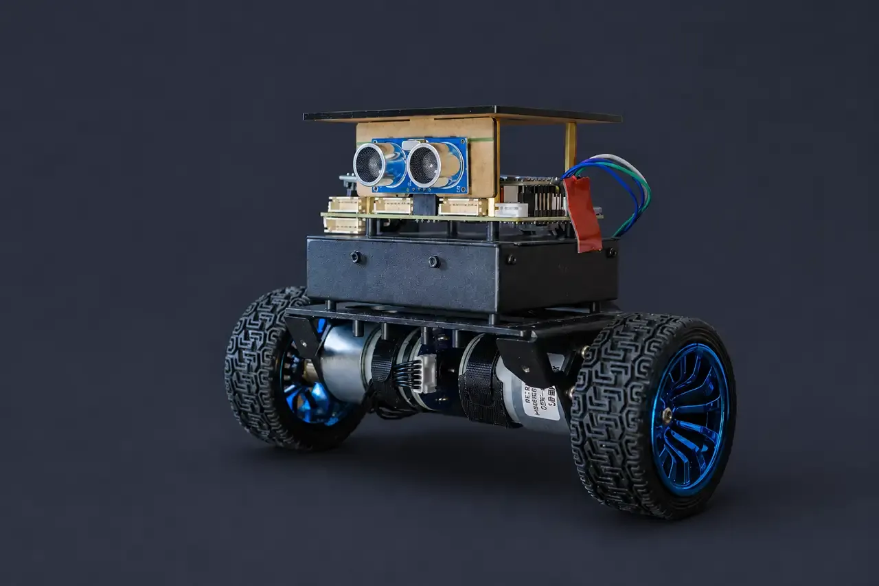 Two-wheeled self-balancing robot prototype